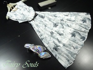 ★送料無料★13号(XL)☆上品な花柄ロングワンピ－ス[OPN6938]