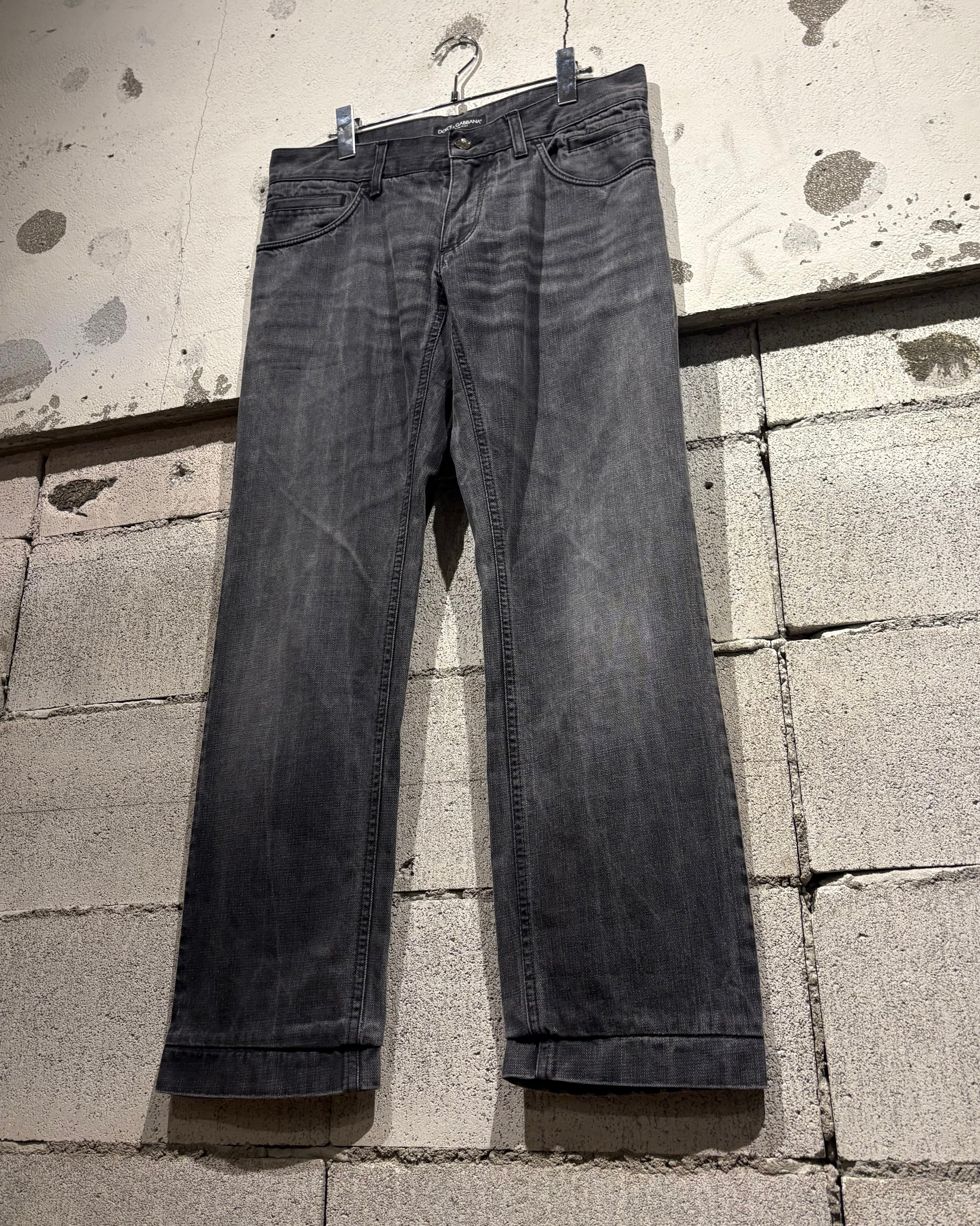 archiveD&G Dolce & Gabbana ブラック デニム Caka otto】“DOLCE & GABBANA” Good Fade Black Denim Pants | Caka