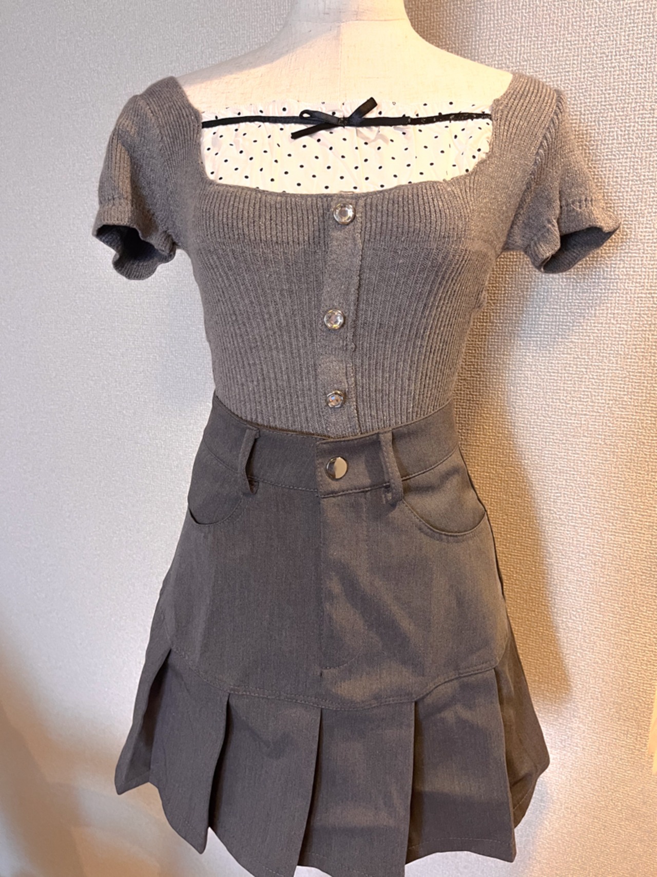 ドットレイヤードニットTOPS LK1321