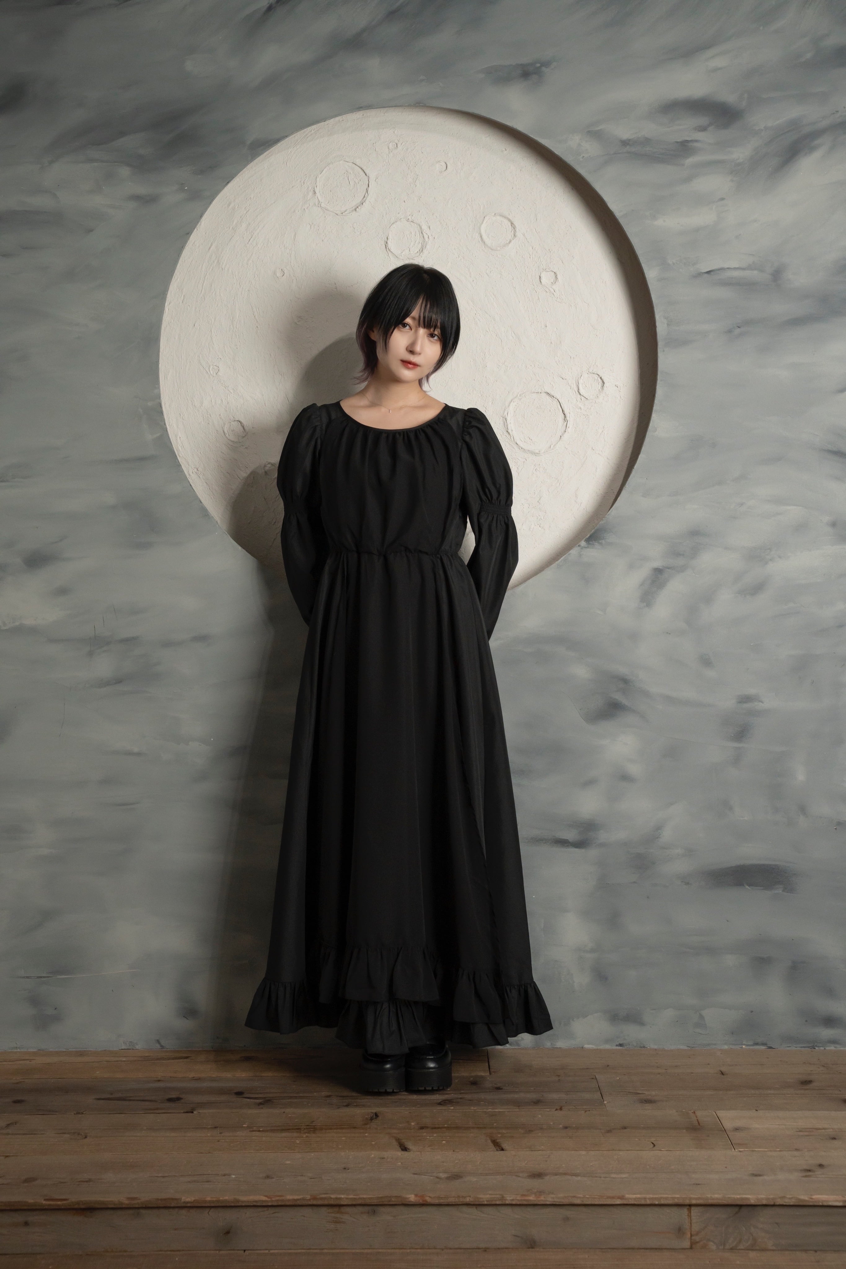 アンティークシルエットドレス / BLACK | noitique