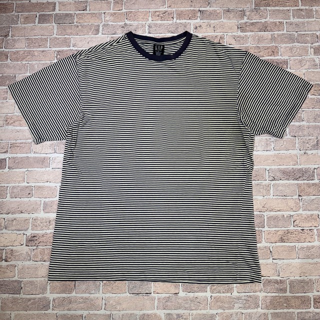 OLD GAP BORDER T-SHIRT NAVY WHITE
