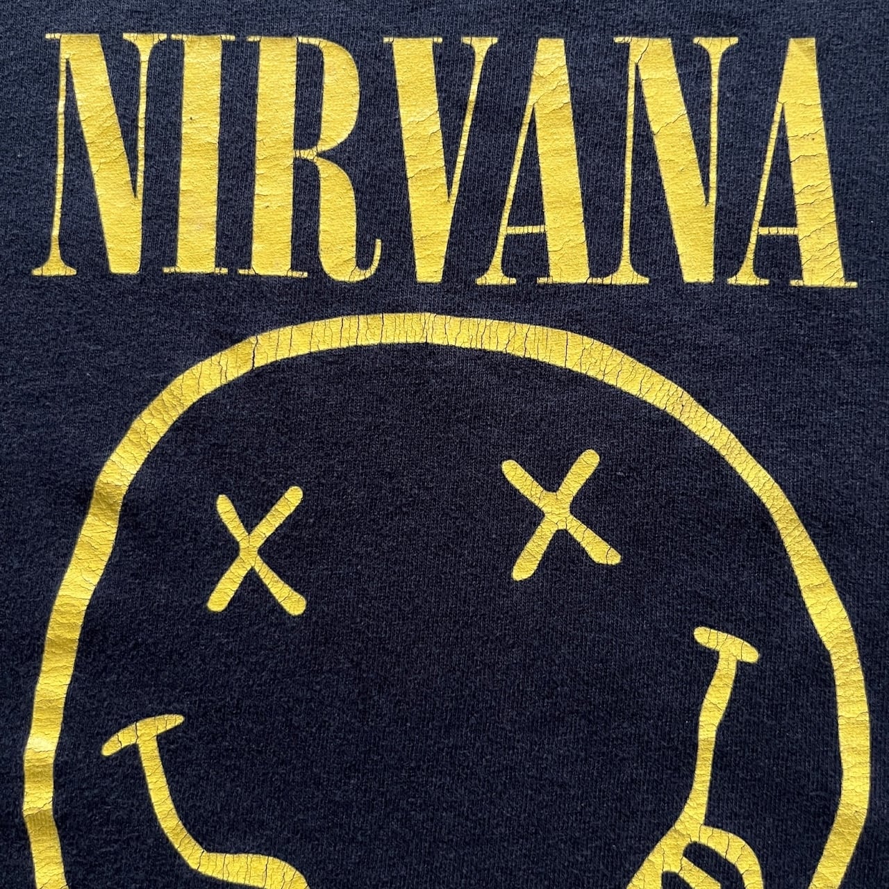 Nirvana 00s Smiley Face Band Tee | Vintage High Line