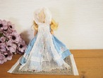ナンシー・アン  「ストーリーブックドール」プラスティック　ブルー花柄レース頭巾 画像9
