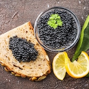 ウルグアイ産 フレッシュキャビア バエリ種|非加熱・無添加|シベリアチョウザメの卵|粒径2.6〜2.8mm・マロソル仕立て(低塩)・アンデス岩塩使用|ギフトBOX付| Fresh Caviar from Uruguay – Baerii (Siberian Sturgeon)|Unpasteurized & Additive-Free|Grain Size 2.6–2.8mm|Lightly Salted with Andes Rock Salt|Gift Box Included|(50g)