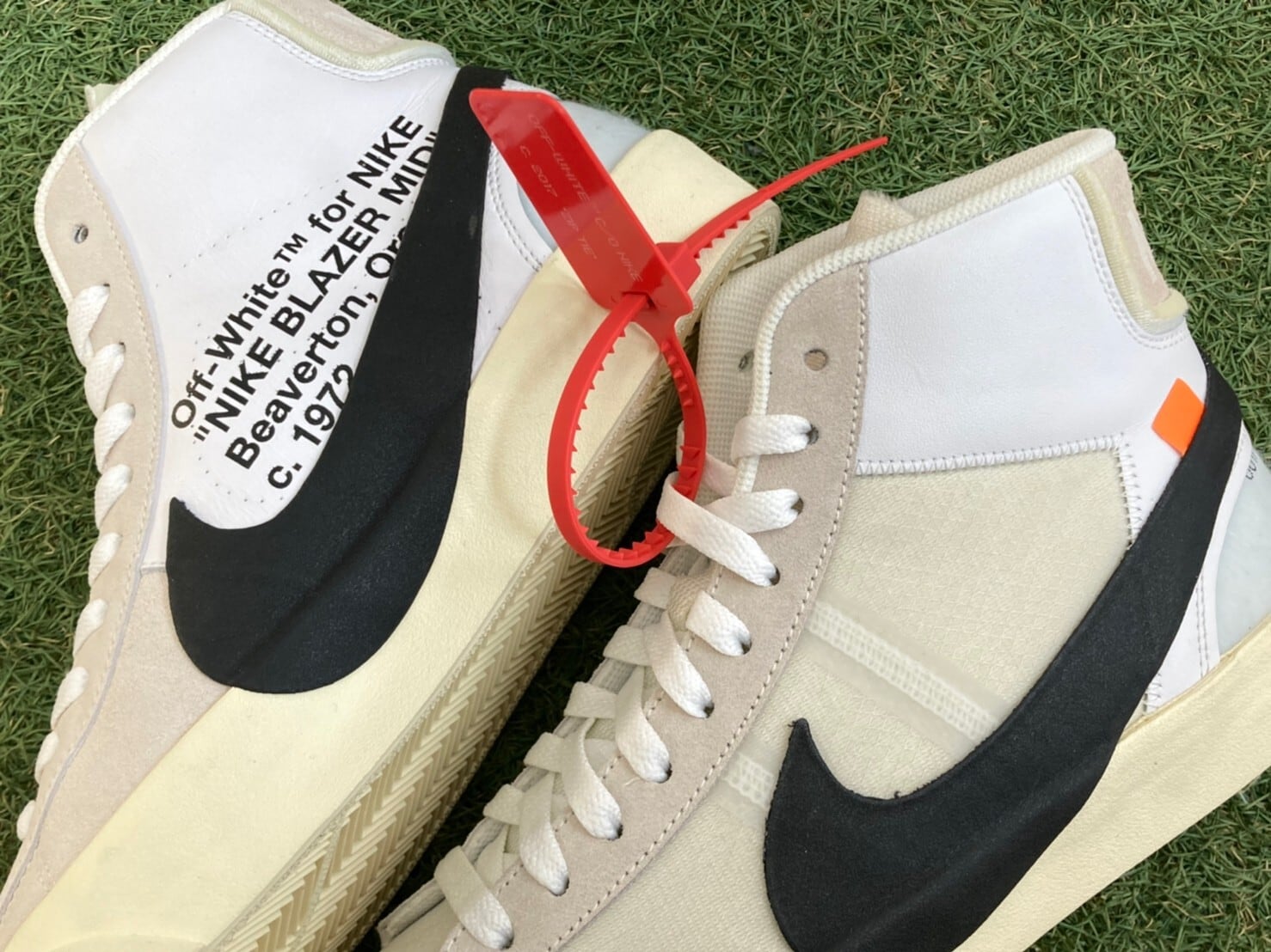 NIKE × OFF-WHITE THE 10 : BLAZER MID WHITE AA3832-100 27.5cm 75508 ...