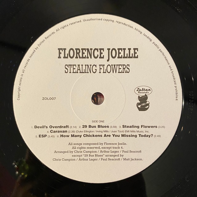 LP】FLORENCE JOELLE/Stealing Flowers | SORC 中古アナログレコード専門店