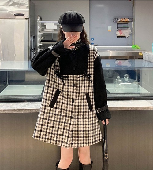 【大きいサイズXL-4XL】【秋冬新作】ファッションワンピース#syomhh-203167