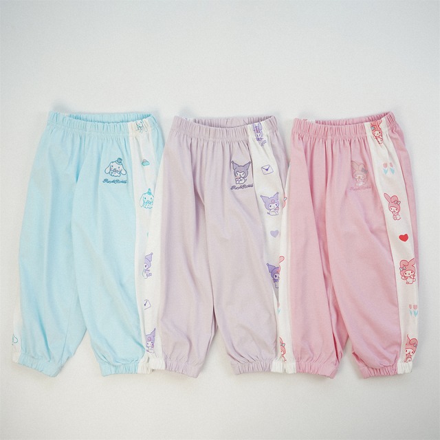 【90-150】春新作カラフルカートゥーン パンツ