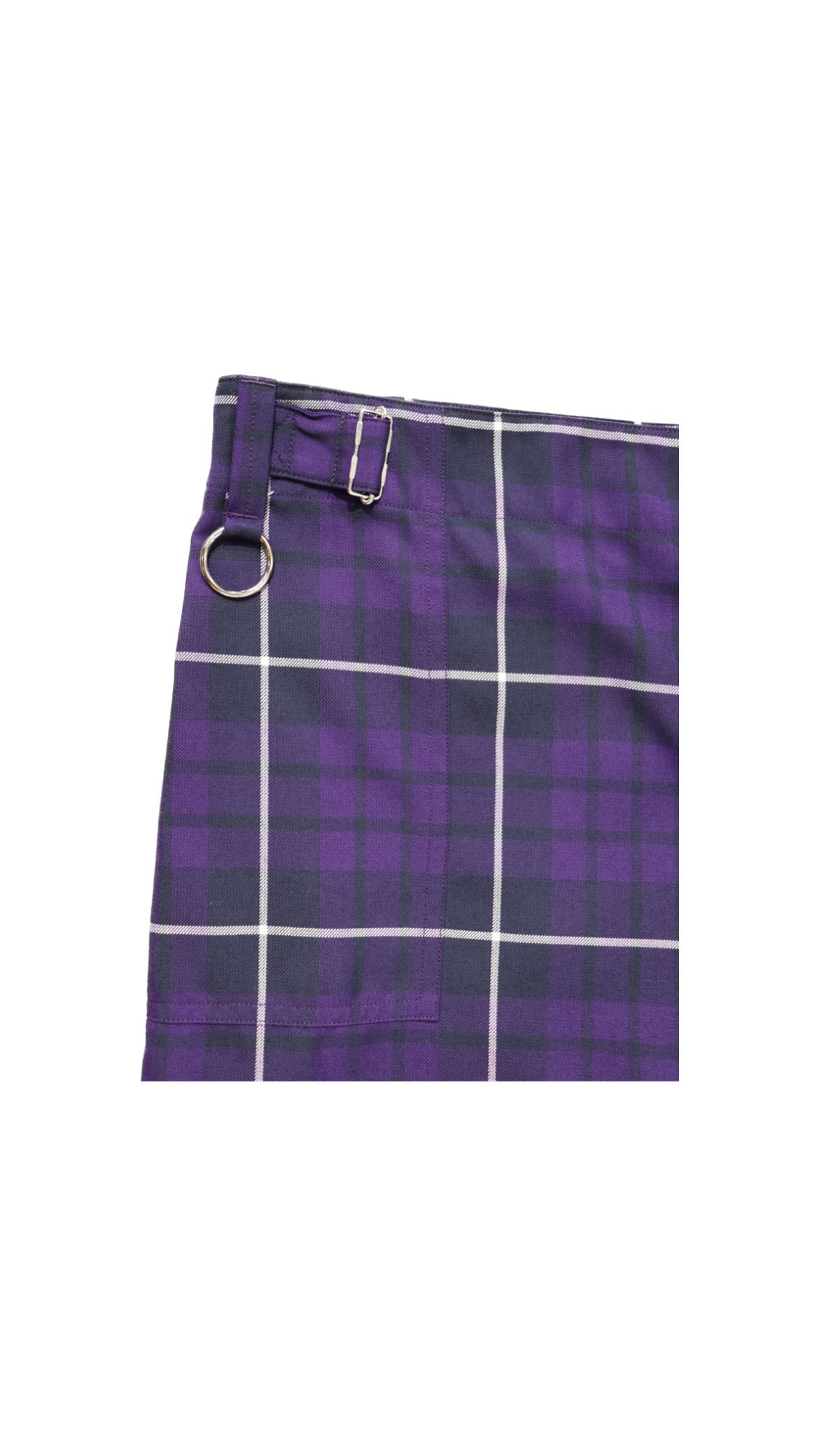 KIDILL WIDE BONDAGE PANTS BRITISH TARTAN (PURPLE TARTAN KIDILL WIDE BONDAGE PANTS BRITISH TARTAN (PURPLE TARTAN