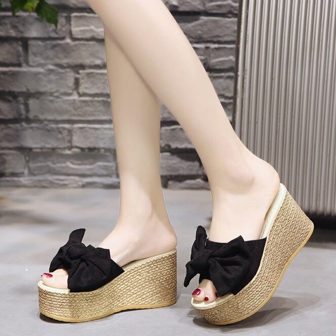 話題の行列 ウェッジサンダルレースリボン厚底美脚カジュアルきれいめこなれ感春夏デート サンダル Www Mundojs Com Br