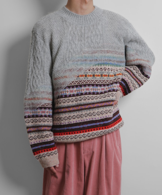 Kota Gushiken / KGAW26-K08 JAMIESON’S MEET MOHAIR (LIGHT GRAY)