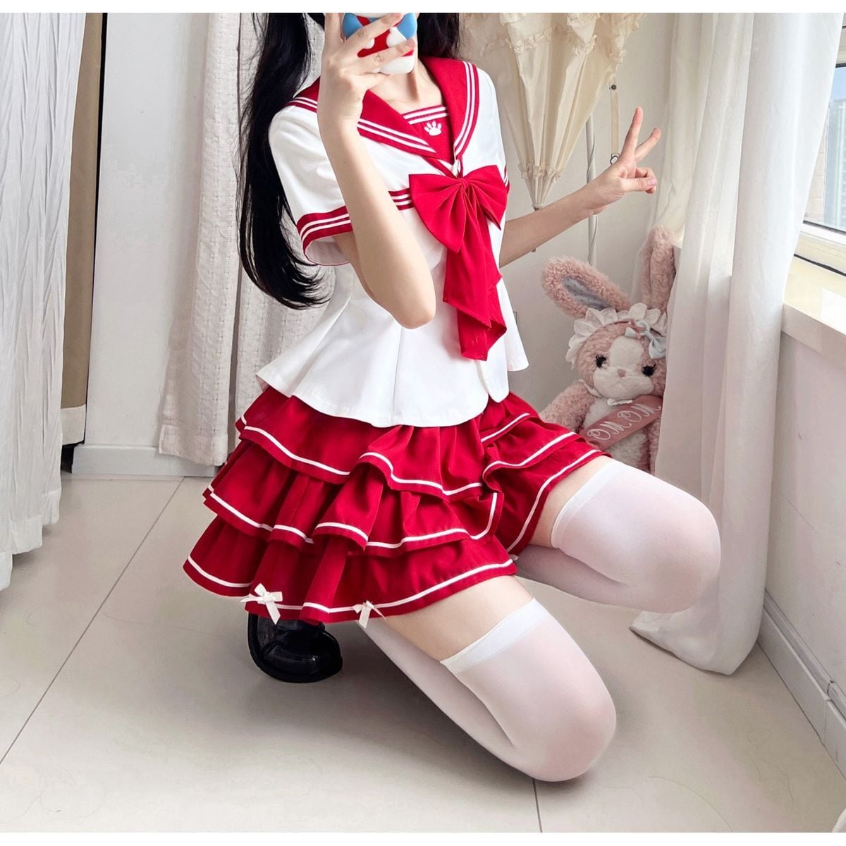 うさみみティアードスカートセーラー服セット | Maiden's Rêve