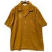 [TOWNCRAFT - Penneys] Vintage S/S Open Collar Rayon Shirt [1960s-] Vintage Rayon Shirt