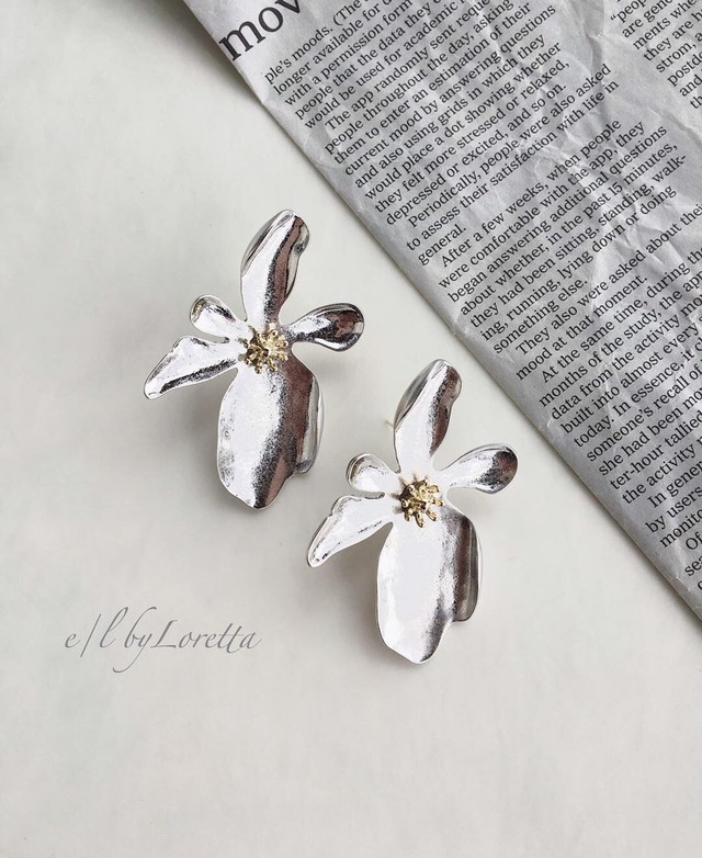 Metal flower pierce  0020