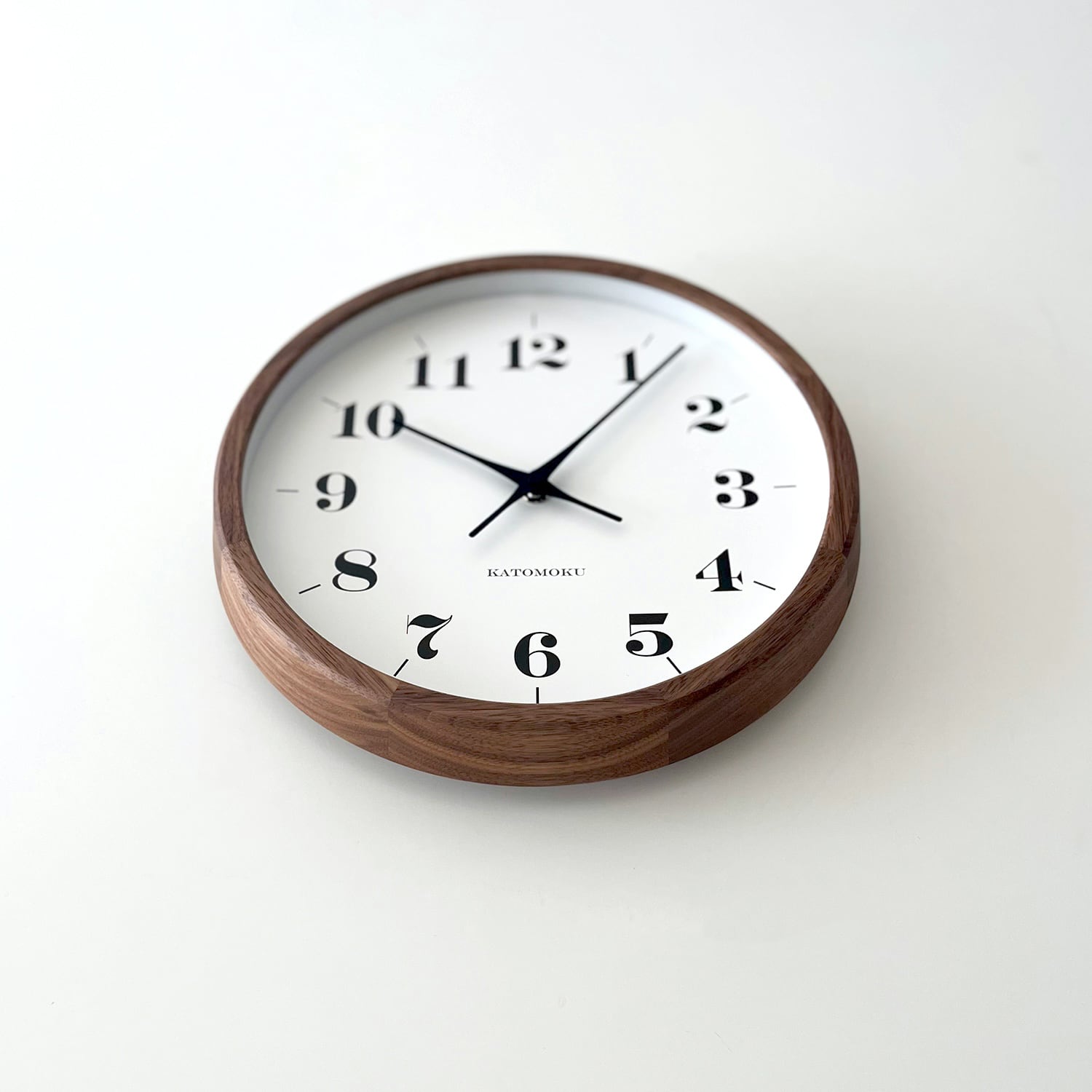 KATOMOKU muku clock 12 ウォールナット km-98WA | 加藤木工株式会社