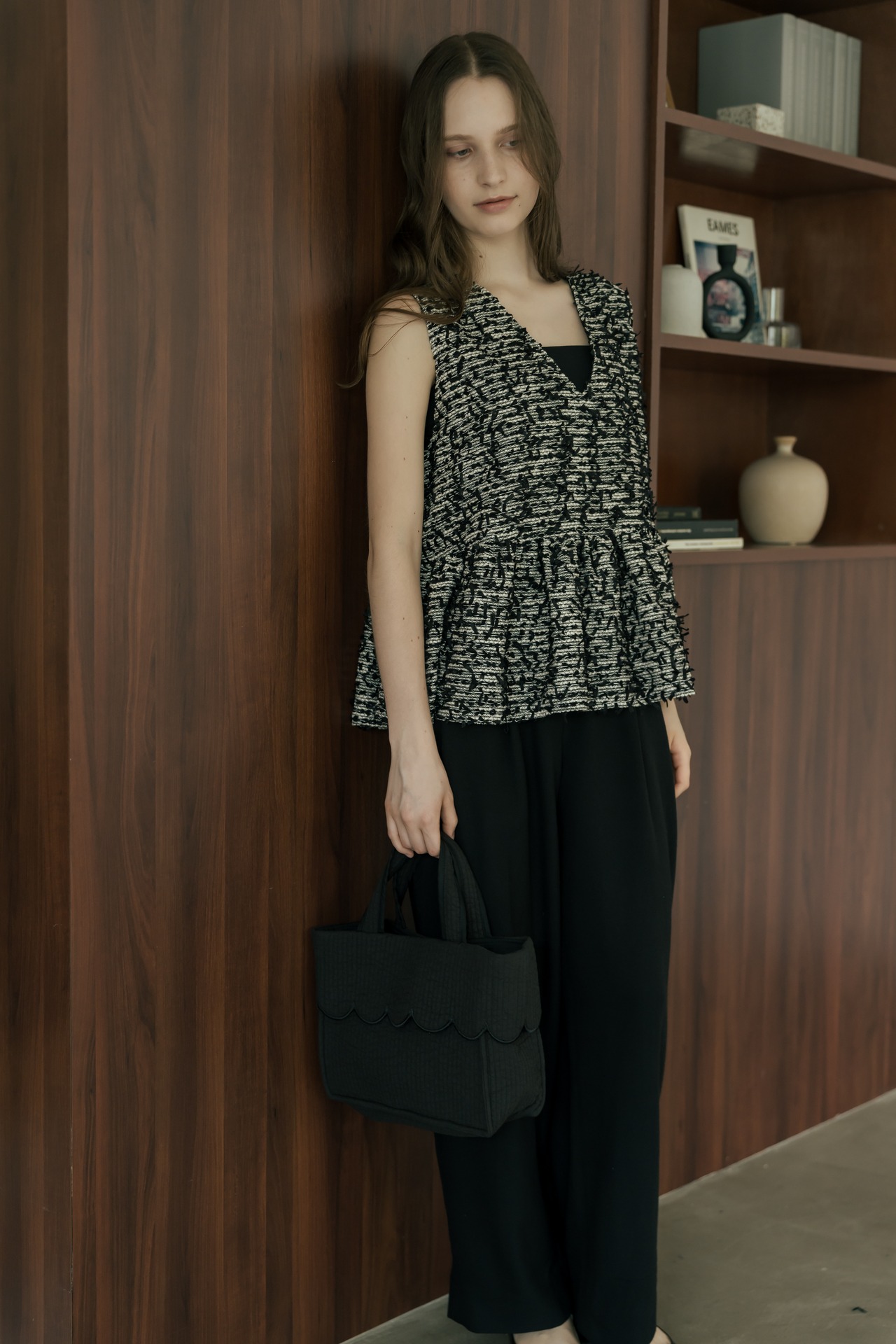 【Square Tote】Scallop Small
