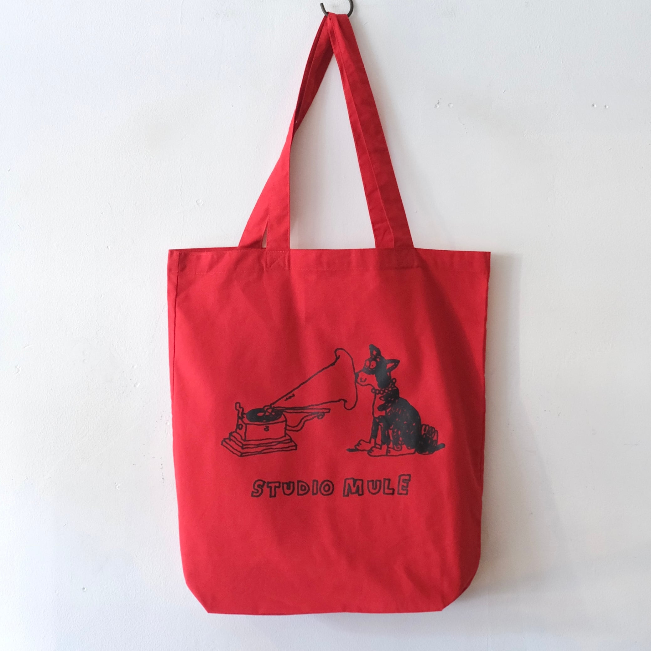 STUDIO MULE Tote Bag 'dog' RE/BK,MI/NV,NA/L.BL,NA/RE