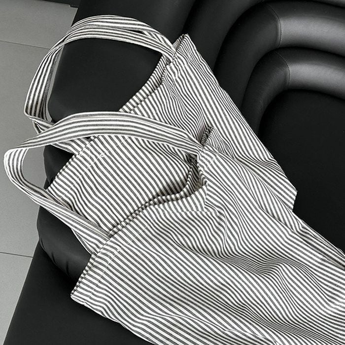 side tie one-piece & stripe bag set 14554 | abeille