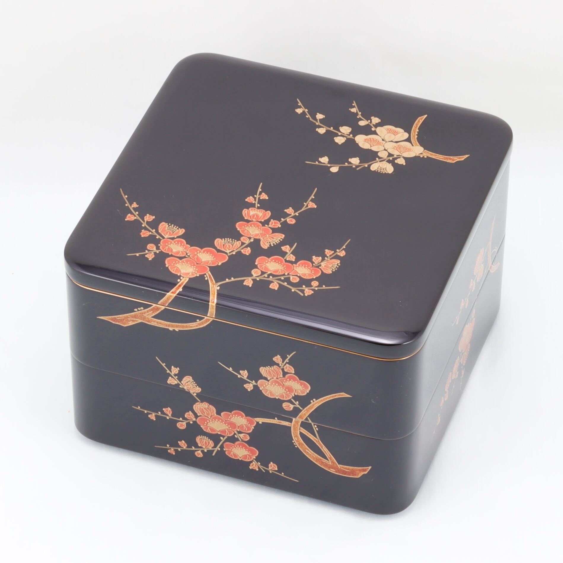 505 輪島塗 二段重／紅白梅蒔絵 | 輪島塗 加藤漆器店 公式オンライン