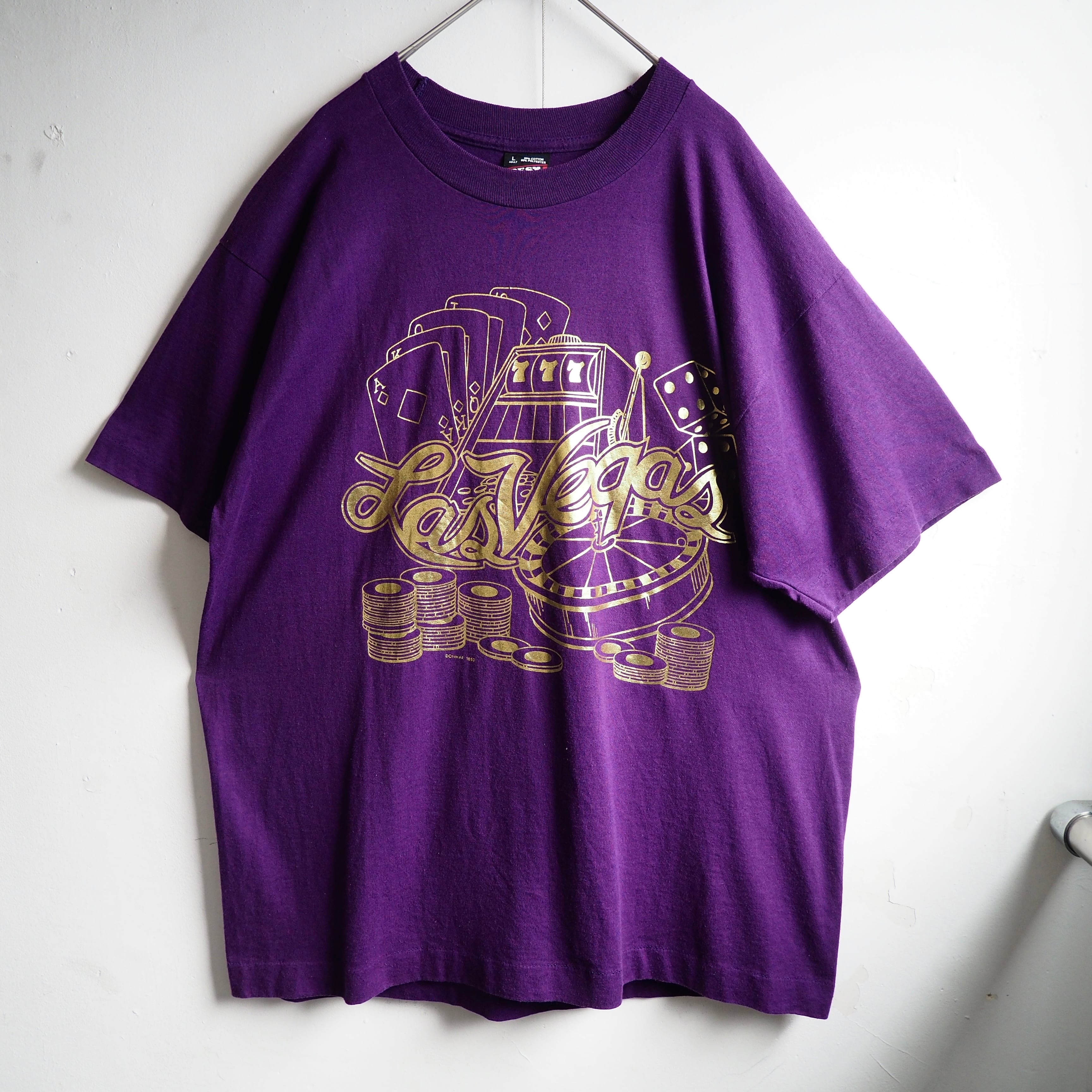 1992s ” Lasvegas ” Casino printed vintage Tee (made in Usa)