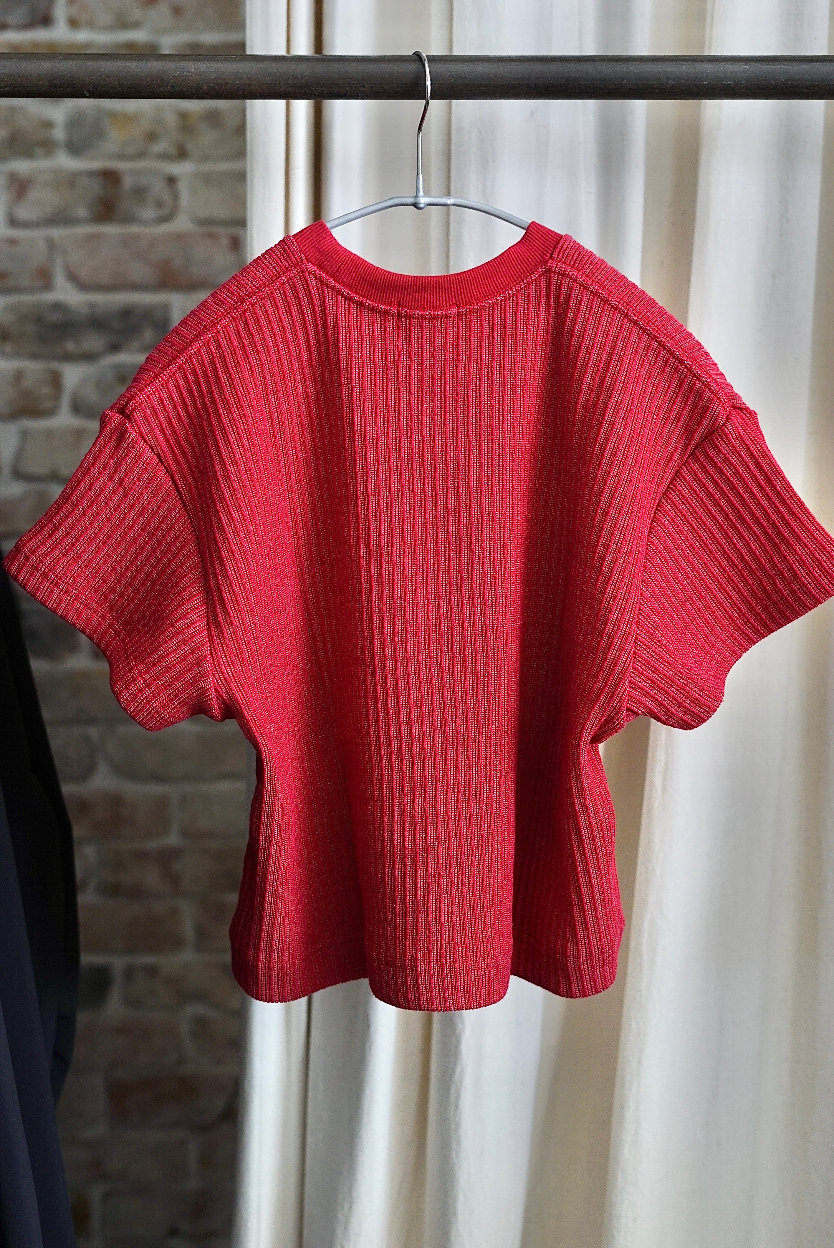 jonnlynx / big rib tee (brown,red) | JUQUI Online 