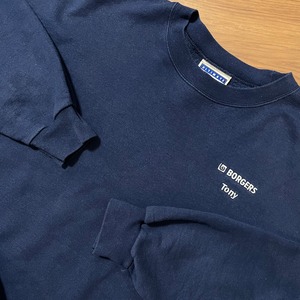 【Hanes】企業系 スウェット トレーナー Borgers se&co 刺繍ロゴ XL ビッグサイズ 企業ロゴ US古着