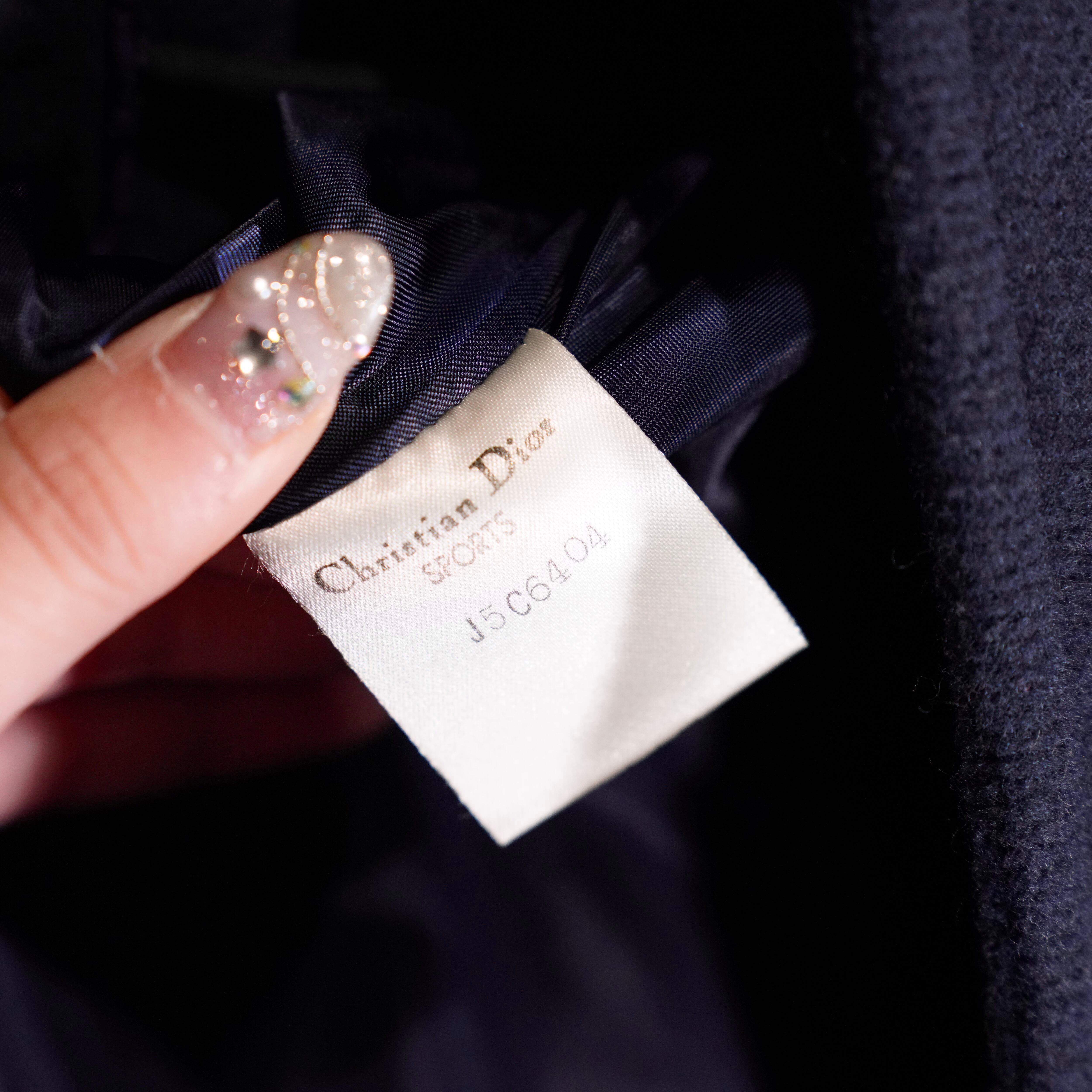 Christian Dior HOODIE DESIGN WOOL DUFFLE COAT/クリスチャン