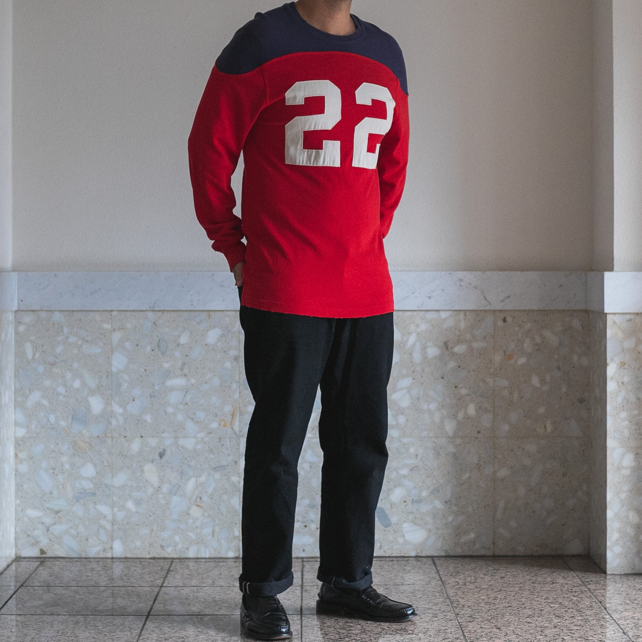 未使用】 Ralph Lauren RUGBY long sleeve football tee／ラルフ