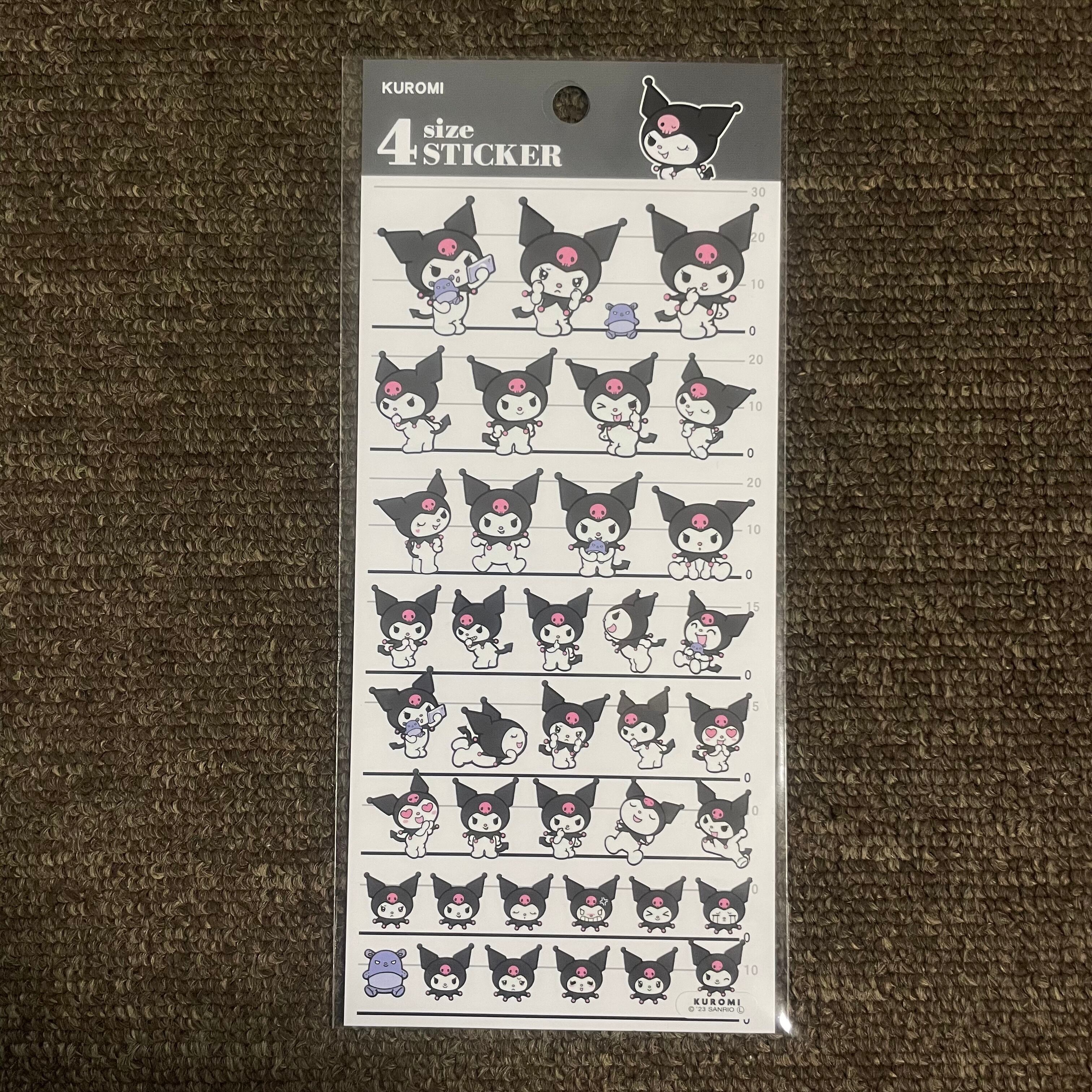 ♡送料込 ♡即日発送 【 クロミ 】4サイズステッカー シール