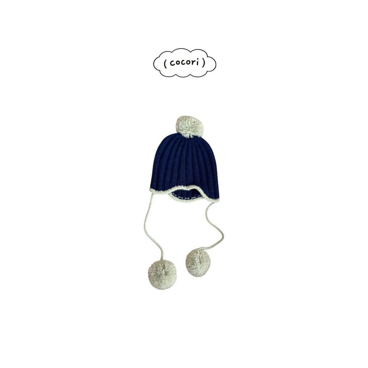 【取寄】cocori ポンポンビーニー FREE｜冬服｜韓国子供服