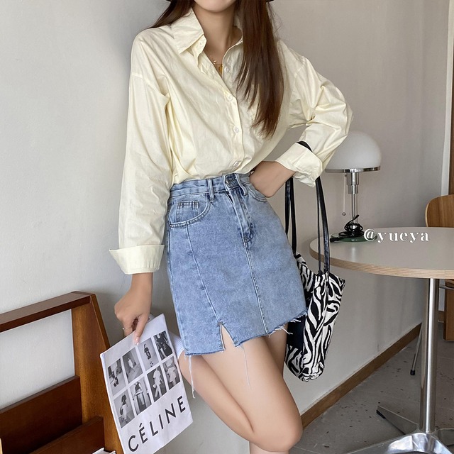 Aラインショートスカート サマーハイウェストウェスト 夏物 クレセントシティ46204470360