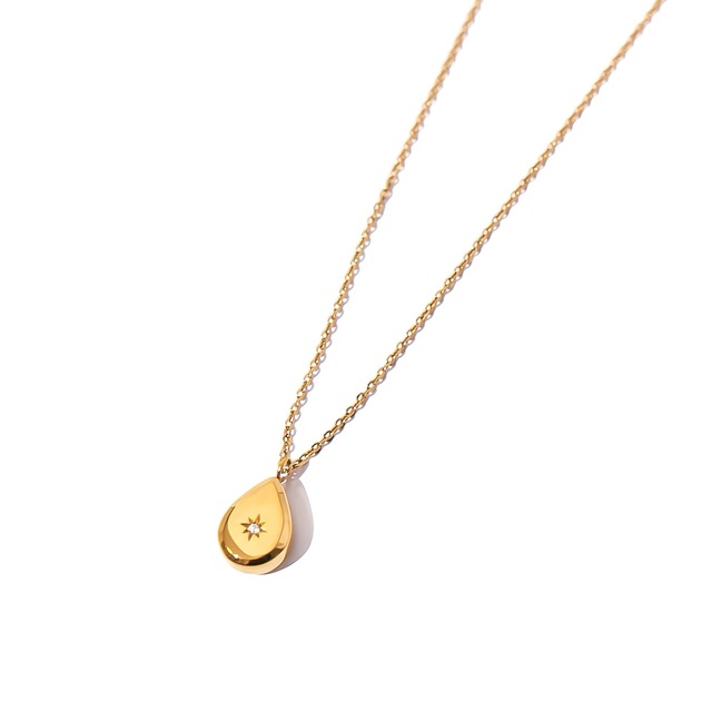 316L zirconia DE LUNARES necklace【GOLD】#n06