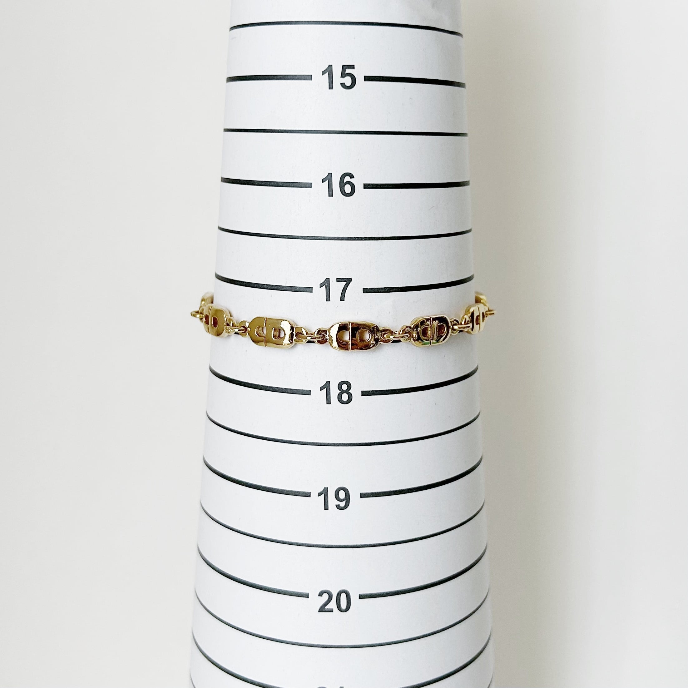 B8053】Christian Dior logo bracelet/クリスチャンディオール