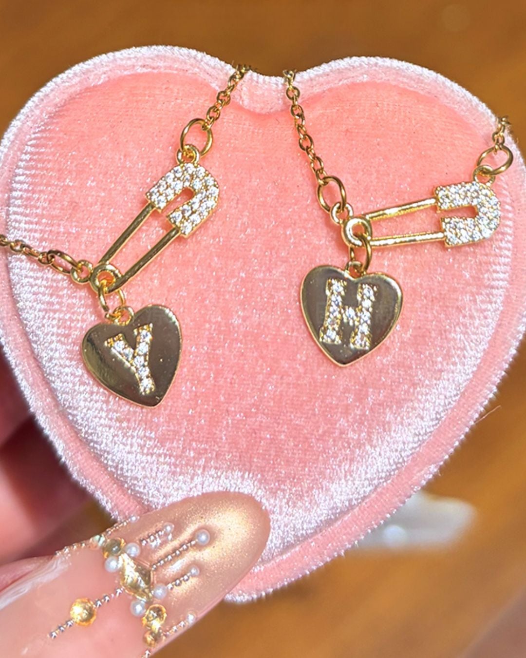 Love Keeper｜恋心を留めるイニシャルハートネックレス♥B65 | luvxy