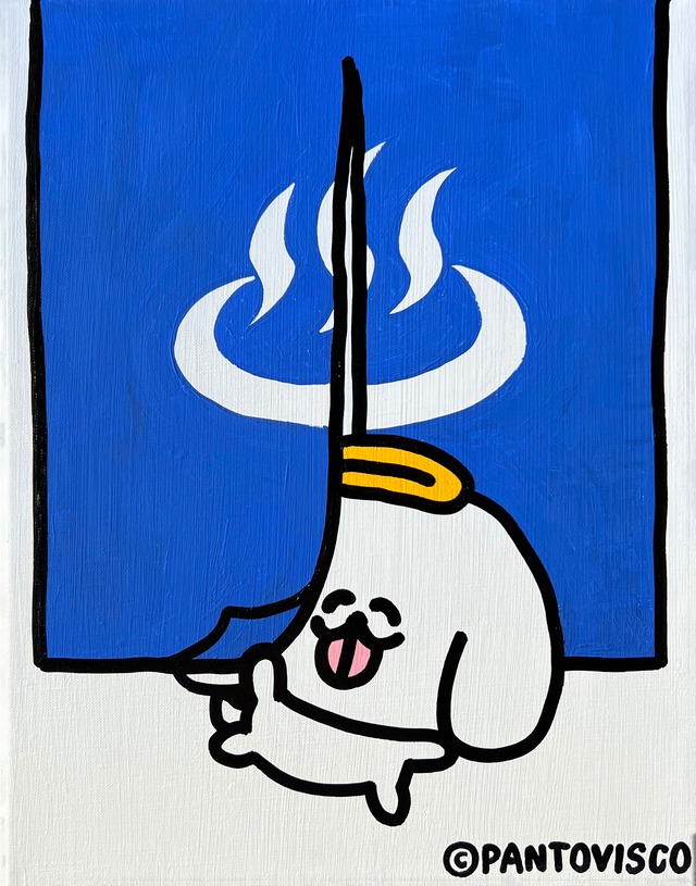 キャンバスアート「おんせんぺろち」