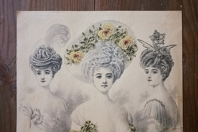 1906s France 30c 柔らかな貴婦人とファッションプレート