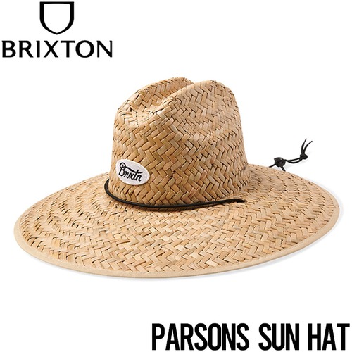 ストローハット 麦わら帽子 BRIXTON ブリクストン PARSONS SUN HAT 11324