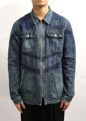 AW2001 "UNDERCOVER" damage panel denim jacket
