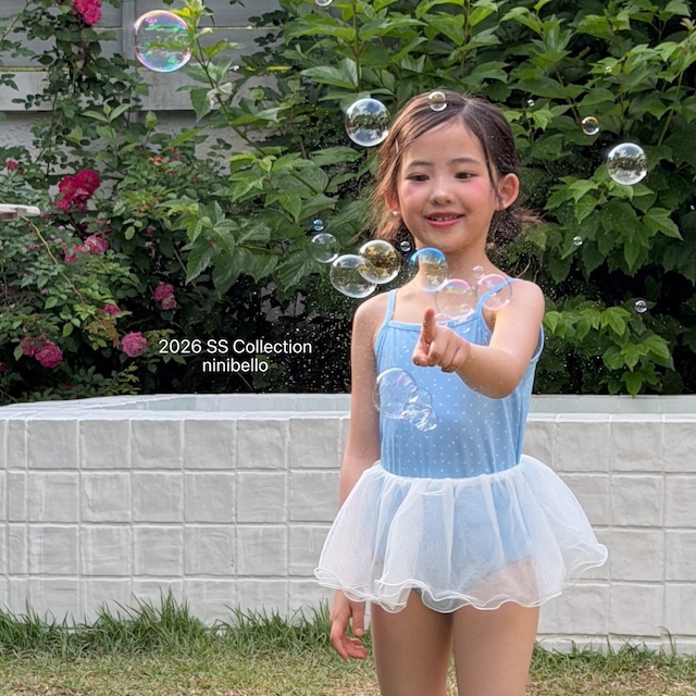 【取寄】ninibello|candy dot swimwear|キャンディドットスイムウェア|XS-L|kids|26 summer 2nd