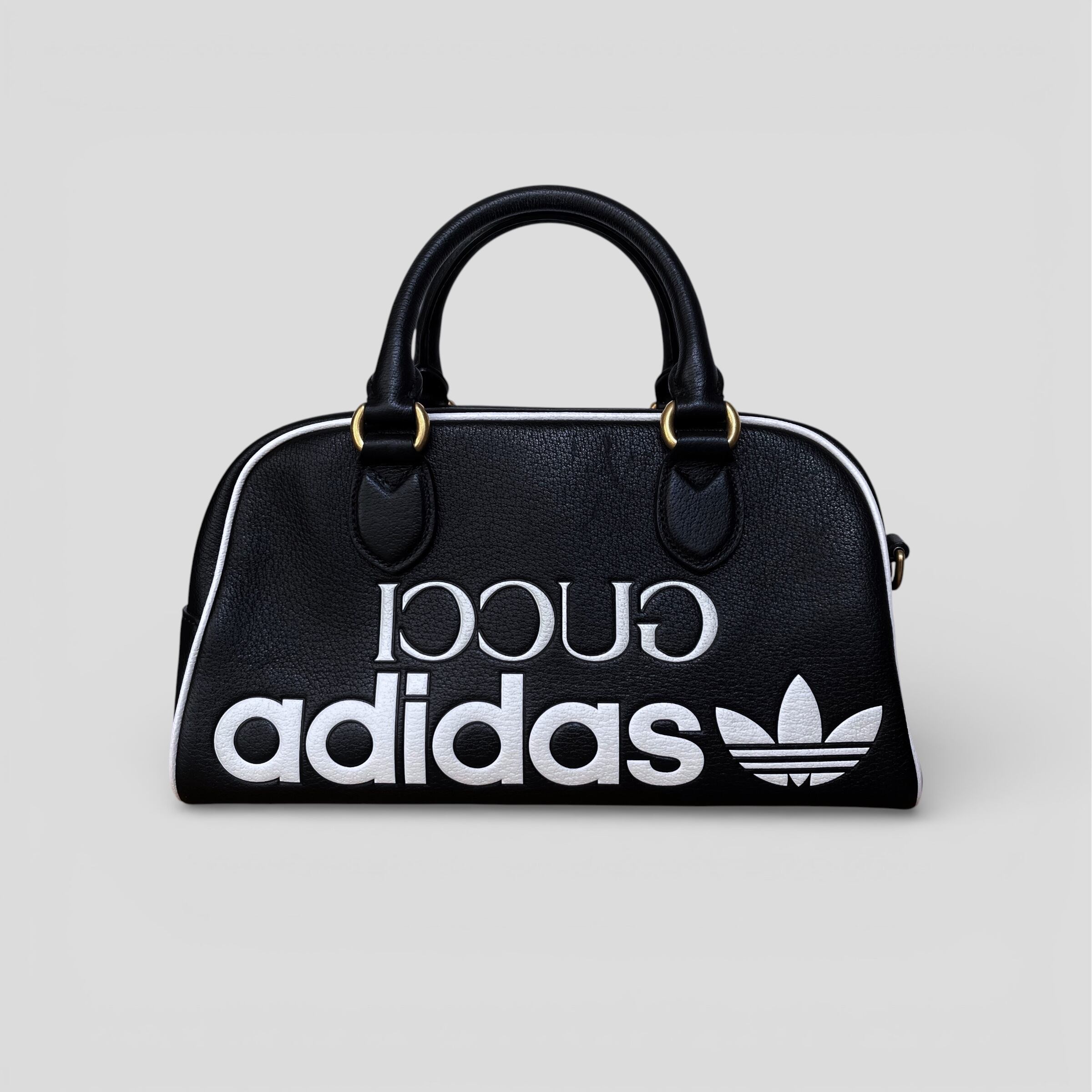 グッチ アディダスコラボ ミニダッフル ハンドバッグ ショルダー 702397 GUCCI グッチ × adidas アディダス ミニ ダッフルバッグ ブラック