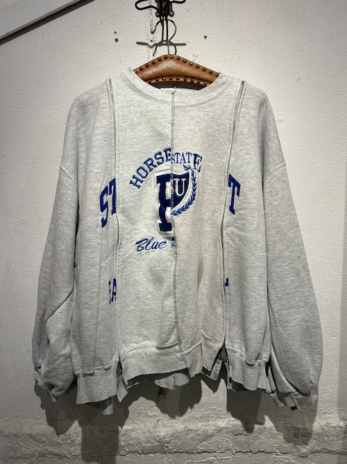 77circa  zip redoval wide sweat top