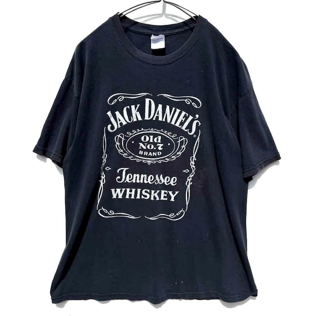 【JACK DANIELS】Vintage Jack Daniels Print T-Shirt【2000s-】Vintage Print T-Shirt