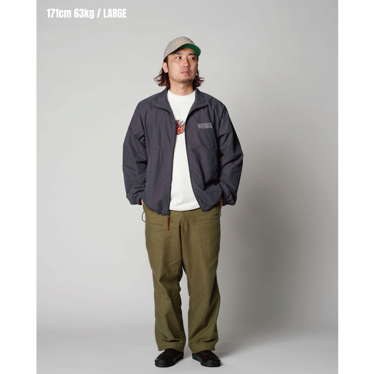 【DARGO】"COTTON / NYLON"  Active Jackets（GRAY NAVY）