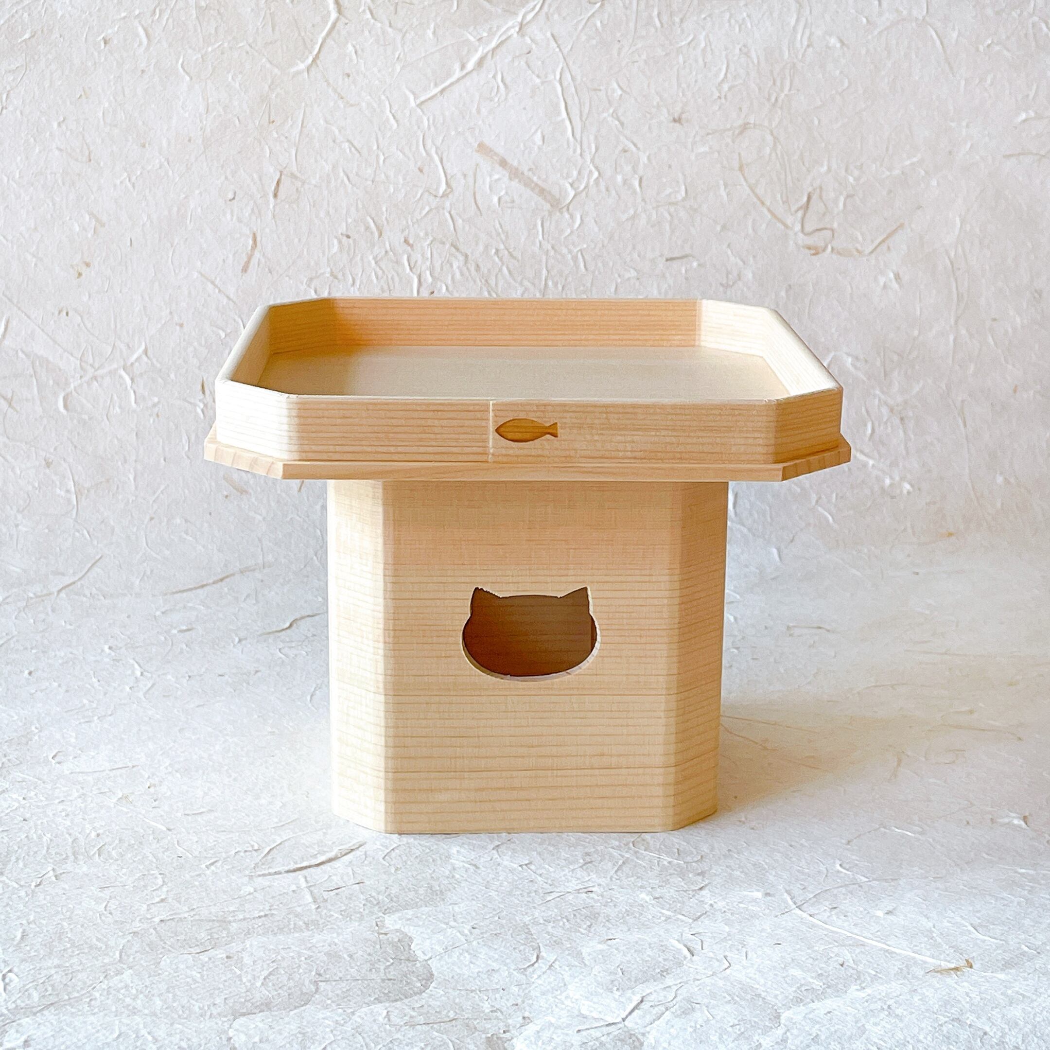 ねこねこSANPOO【大サイズ】三方/三宝 | 愛知のかわいい工芸品