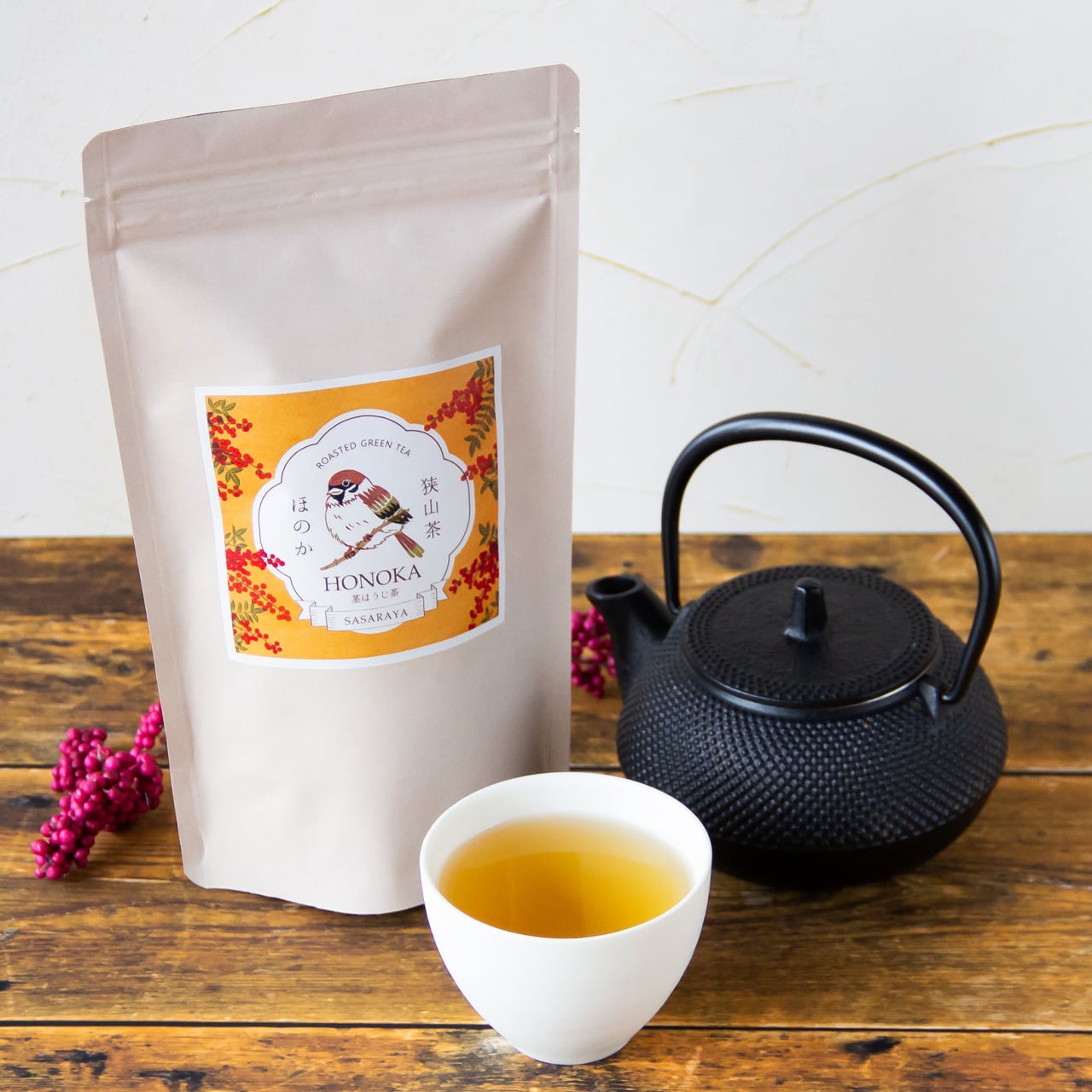 単品】茎ほうじ茶 ほのか (60gクラフトパック)／食後の時間を1ランク