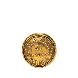 シャネル 31 RUE CAMBON カンボン ブローチ ゴールド メッキ レディース CHANEL 中古