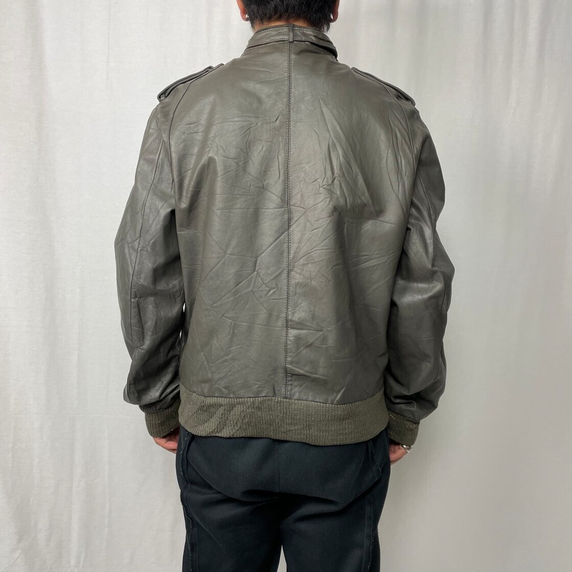 80年代 MEMBERS ONLY レザージャケット レザースイングトップ メンズ 
