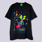 VR旅行｜Tシャツ-黒