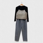 【レイヤードスタイル】大人可愛い トップス キャミソールベスト ビスチェ｜ブルー｜サムネイル9