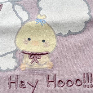 【Mekooo】綿あめワンちゃん＆小籠包ひよこ 袖チュールフリル Tシャツ